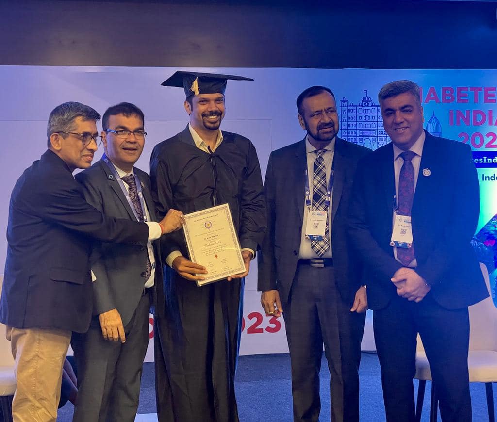 DiabetesIndia Fellowship for Dr.Arun Shankar