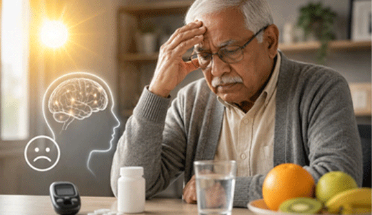 Low Vitamin D Linked to Poorer Mood and Cognitive Health in Adults Over 85 with Type 2 Diabetes