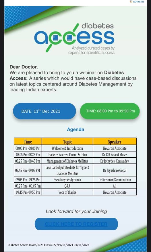 Panel Discussion organized by Novartis