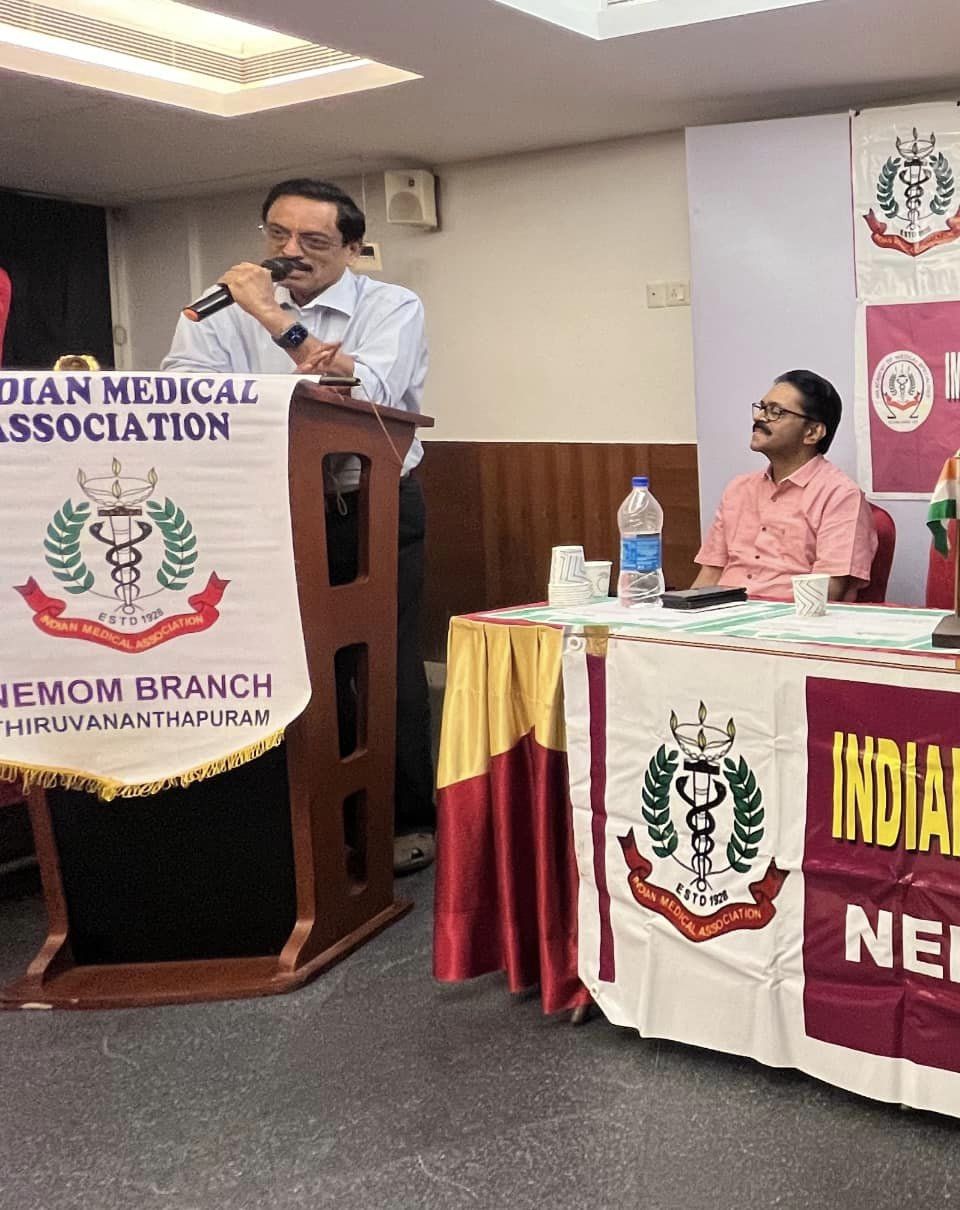 Honorary Award by IMA Nemom to Dr.Jothydev Kesavadev