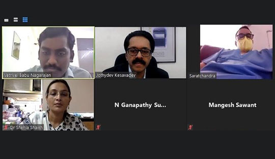 Dr.Jothydev Kesavadev at the national webinar