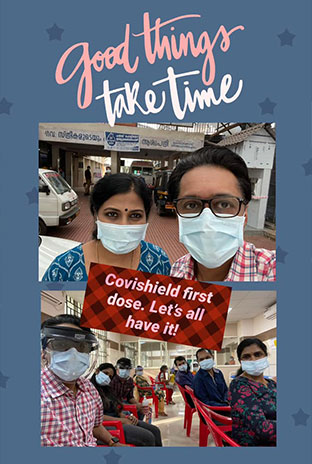 First dose of COVID Vaccine