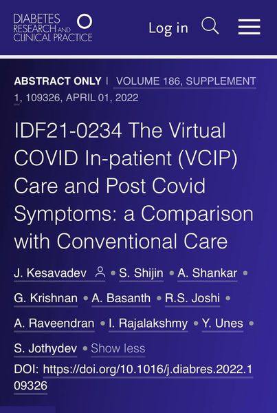 June 9, 2022: IDF Abstracts from JDC published in DRCP