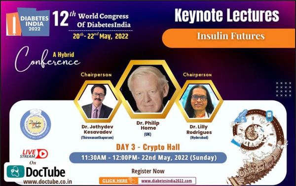 May 20-22, 2022: 12th World Congress of Diabetesindia