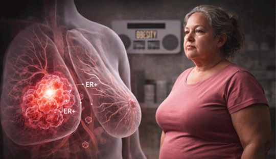 Postmenopausal Obesity Linked to Increased ER-Positive Breast Cancer Risk