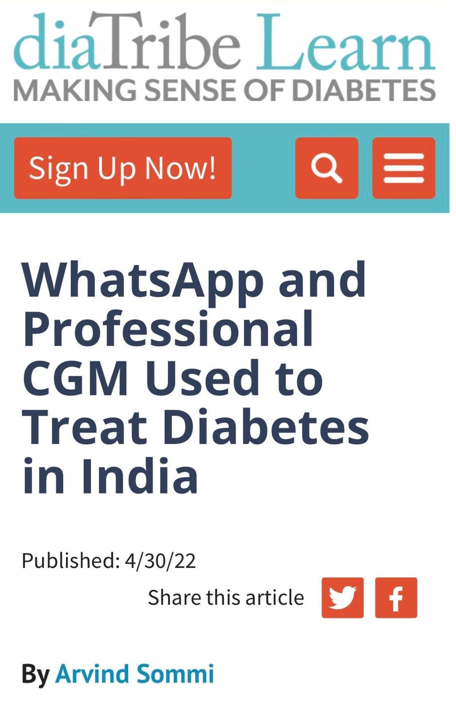 April 30, 2022: Original Research from JDC featured in DiaTribe