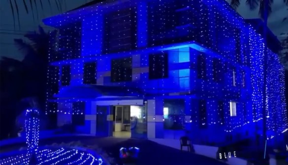 Blue Lighting at JDC