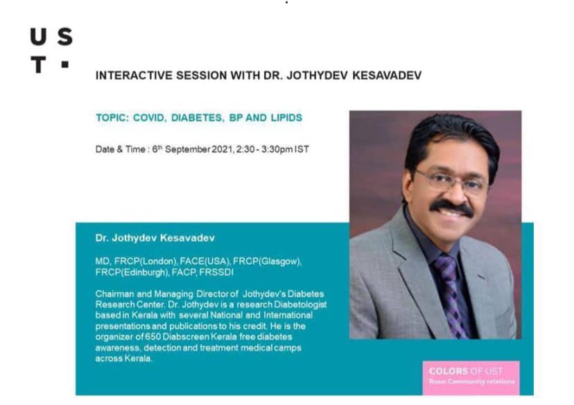 Interactive session with Dr. Jothydev Kesavadev