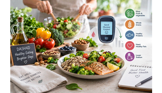 DASH4D Diet Linked to Better Glycemic Control in Type 2 Diabetes