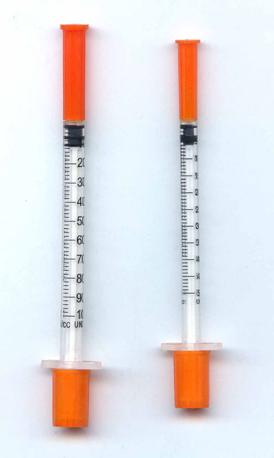 Jdc Monthly Diabetes Newsletter Issue 57 July 13 Jdc Gems Picture Of The Month U 100 Insulin Syringes